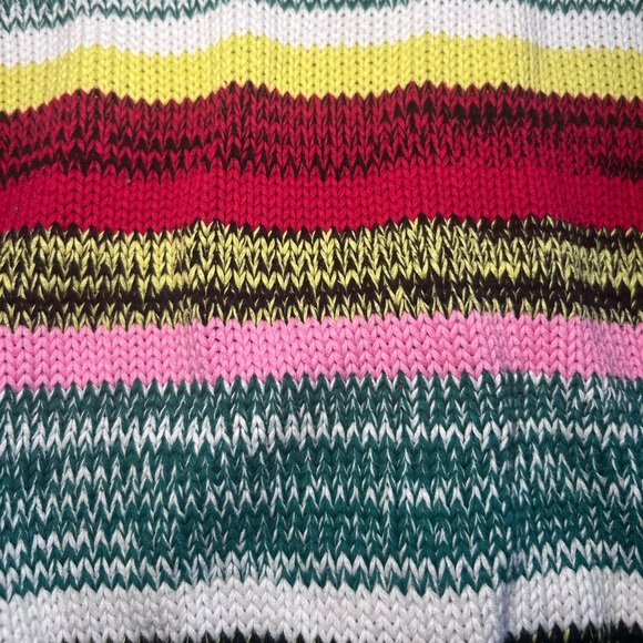 No.21 Kids Multicolored Striped Cardigan Sweater Marl-knit V-neck Size 14 (teen) - Picture 7 of 16